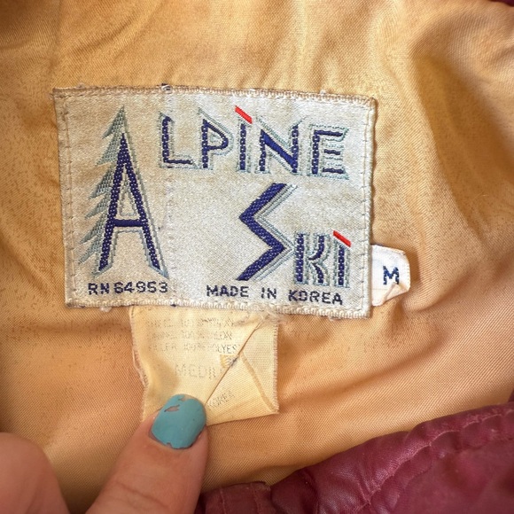 Vintage RARE Alpine Ski Men's Snowboard Ski Jacket MADE IN KOREA Medium Winter - Picture 7 of 12